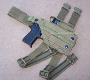 Blackhawk Holster M9A1 Military USMC Omega Drop Leg MOLLE PALS Tactical Vest NEW - Picture 1 of 12