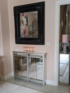 NEXT Compact Silver Mirrored Radiator Cover Immaculate Condition RRP £350 - Picture 1 of 10