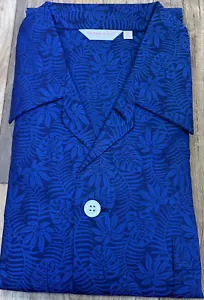 Derek Rose Pyjamas,Blue Tropical Jacquard ,Midweight, Classic Fit S,M,L,XL - Picture 1 of 4