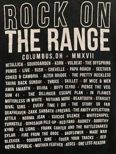 T-Shirt MED "Rock On The Range 2017" Concert T-Shirt - Picture 1 of 4