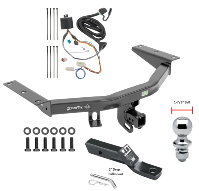Trailer Tow Hitch For 16-22 Honda Pilot Complete Package w/ Wiring & 1-7/8" Ball - Image 1 of 4