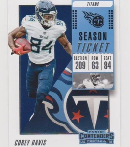 2018 Panini Contenders Season Ticket #5 COREY DAVIS TITANS - Foto 1 di 2