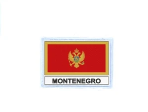 Patch toppe toppa stampato termoadesiva bandiera montenegro mne - Bild 1 von 1