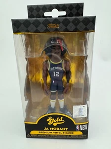 Funko NBA Ja Morant Memphis Grizzlies Home Jersey 5" Gold Premium - Picture 1 of 6