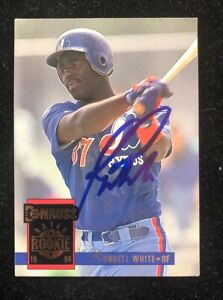 RONDELL WHITE 1994  DONRUSS RATED ROOKIE RC AUTOGRAPHED SIGNED AUTO CARD 320