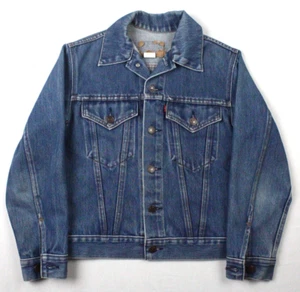 Levi's Vintage 70's 70705 Made In USA Jean Denim Trucker Jacket Youth Size 14 - Picture 1 of 5