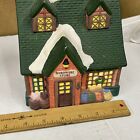 Lighted Christmas Village Ceramic Hardware Store in Box