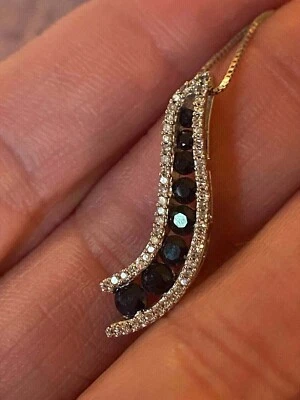 14K White Gold Plated 1.00Ct Round Lab Created VVS1/D Diamond Infinity Necklace - Image 1 of 3