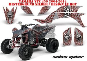 KIT GRÁFICO DE DECORACIÓN DE CARRERAS AMR ATV YAMAHA YFZ 450 04-14, YFZ 450R FABRICANTE DE VIUDAS B - Imagen 1 de 5