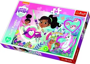 Trefl 24 Maxi Teile Kinder groß Nella die Prinzessin Ritter furchtlos Puzzle - Bild 1 von 3