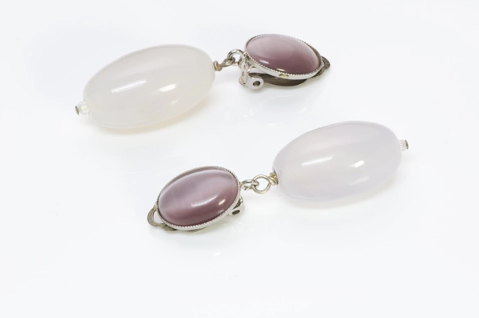 Philippe Ferrandis Paris Chalcedony Drops Long Earrings - Image 1 of 3
