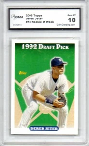 2006 TOPPS ROOKIE OF THE WEEK DEREK JETER BASEBALL CARD NY YANKEES HOF - Picture 1 of 1