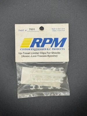 RPM 7031 Vintage Shock Up-Travel Limiter Cups Associated Losi Traxxas Kyosho - Image 1 of 2