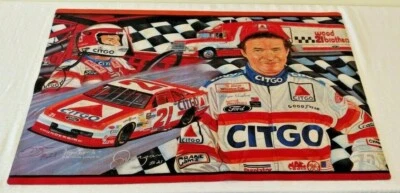 Alfombra vintage 1993 NASCAR Morgan Shepherd 23x35 alfombra Citgo autografiada firmada 1/1 Foto 1 de 2
