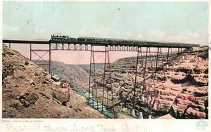 Vintage Postkarte 1908 Canyon Diablo Geisterstadt Brücke Coconino County Arizona AZ - Bild 1 von 2