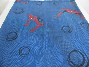 Spiderman blau flaches Oberteil Doppelbettlaken Ziegel Wand Web Marvel Super Hero - Bild 1 von 3