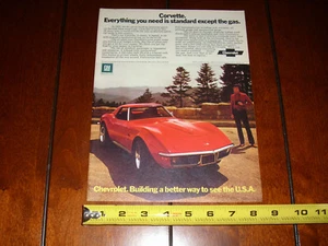 CORVETTE ORIGINAL ANZEIGE 1972 - Bild 1 von 2