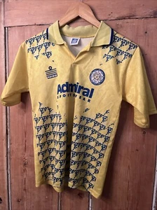 1992-93 Leeds United Third Away Shirt Admiral Yellow - Small - Picture 1 of 7