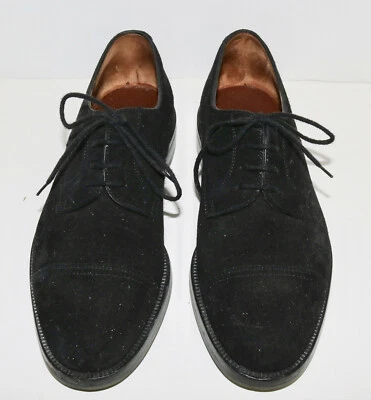 Fratelli Rossetti black suede RACERS Grand Prix cap top shoes 6.5  - Image 1 of 4