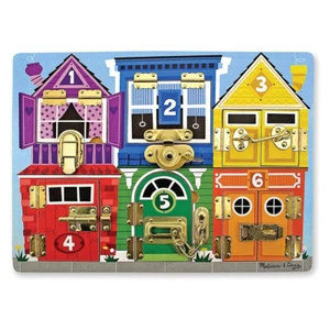 Melissa & Doug Kids/Children Wooden Latches Activity Play Board Game 3y+ Toy - Picture 1 of 6