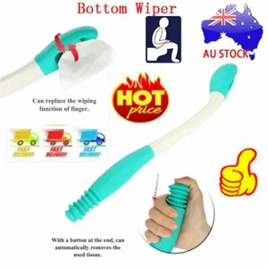 Long Reach Comfort Toilet Wiping Aids Tools - Bathroom Self Assist Bottom Buddy - Picture 1 of 9