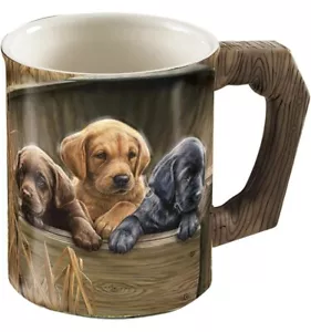 Labrador Retriever “All Hands On Deck- Ceramic Mug by Wild Wings- Puppies New - Picture 1 of 8