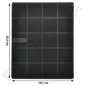 FILTRO CARBONE ATTIVO ( 2 PEZZI )  FIM KAPPE AIRFORCE 19,1 x 23,5 CM - Foto 1 di 3