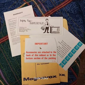 Vintage Magnavox TV- 8 Track-Turntable-Radio Instructions Booklets & Envelopes - Picture 1 of 5