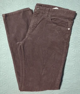 Pantalones Hugo Boss Gris Pana 36x32 Delaware Cremallera Mosca Bolsillos Elásticos - Imagen 1 de 12