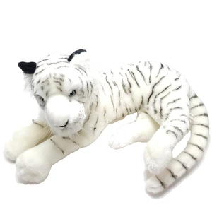 Busch Gardens White Tiger Plush 19” Soft Clean Animal Park Laying Side Pose 2013 - Picture 1 of 6