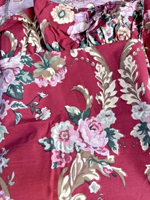 Vintage Ralph Lauren Danielle Marseilles Full Flat Sheet Ruffle Matrimonial - Image 1 of 4