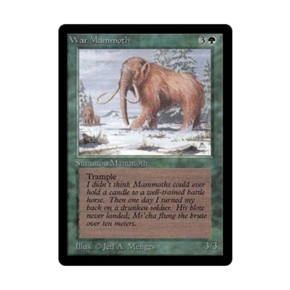 WOTC MtG Beta War Mammoth (C) Fair - Image 1 of 1