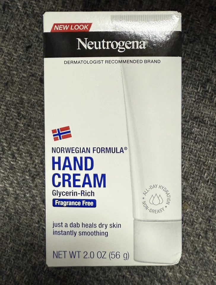 4 cajas de crema de manos Neutrogena Norwegian sin fragancia, rica en glicerina 2 oz cada una Foto 1 de 1