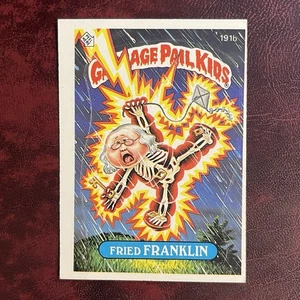1986 Topps GARBAGE PAIL KIDS Set FRIED FRANKLIN 191b** GPK OS5 NM/MNT+ *HI GRADE - Picture 1 of 2