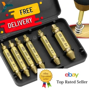 6-teiliges beschädigtes Schraubenausdreher-Set HSS Bohrer gebrochen abisoliert Entferner Werkzeuge - Bild 1 von 12