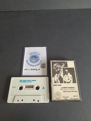 HANK SNOW & MARTY ROBBINS 1953 Grand Ole Opry Cassette Tape Import WBM-201 - Image 1 of 2