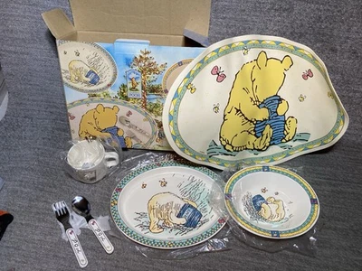 Juego de 6 piezas de melamina Selandia Disney Winnie The Pooh de colección (plato taza tazón,++) ¡RARO!! Foto 1 de 4