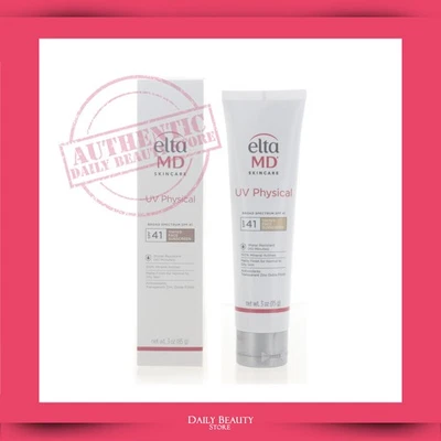 Elta MD УФ физический тонированный широкий спектр SPF41 85 г 3 унц срок годности 11/2026 новый быстрый SHI - Изображение 1 из 4