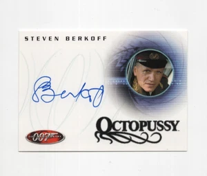 STEVEN BERKOFF AUTOGRAPH JAMES BOND OCTOPUSSY GENERAL ORLOV AUTO RITTENHOUSE - Picture 1 of 2