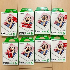 Fujifilm Instax Mini Sofortbild-Farbfilm 10 Blatt x 8 Packungen Ablaufdatum 2027 Box Set - Bild 1 von 3