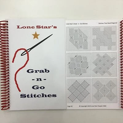 SUZANNE HOWREN AND BETH ROBERTSON Needlepoint Reference Book Grab-n-Go Lone Star ANG Texas stitches canvas work