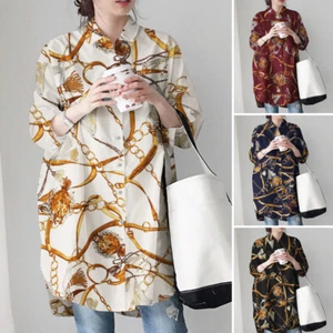 ZANZEA Women's Office Blouse 3/4 Sleeve Collared Top Button Down Shirt - Picture 1 of 27