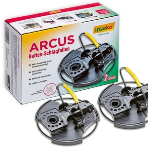 inseko 2 x ARCUS Ratten-Schlagfallen I I wiederverwendbar I inkl. Handschuhe - Bild 1 von 7