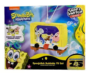 Spongebob Squarepants Buildable TV Set 135 Pieces Snap & Switch - Picture 1 of 5