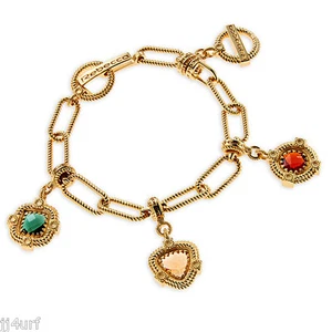  Rebecca Jewelry Multi-Hydro Stone Rope Bracelet, 2.03ctw, 7", 18KT Over Bronze - Picture 1 of 2