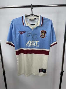 ASTON VILLA 1997 1998 Away Football Shirt Soccer Jersey Reebok Sz YTHS - Picture 1 of 6