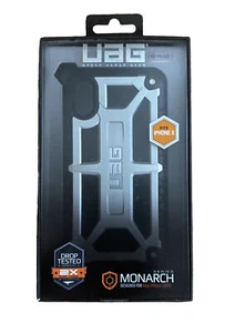 UAG Monarch Series -New- Silver/ Black For iPhone 2017 And X IPH8-M-PL - Picture 1 of 2