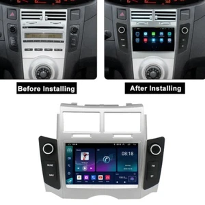 7'' Android 12 Car Stereo Radio GPS Navi Head Unit Wifi For Toyota Yaris 2005-12 - Picture 1 of 24