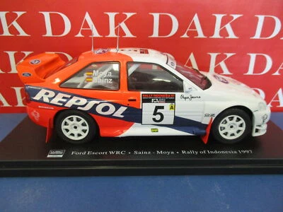 Die cast 1/24 Modellino Auto Ford Escort WRC Rally Indonesia 1997 C. Sainz - Immagine 1 di 4