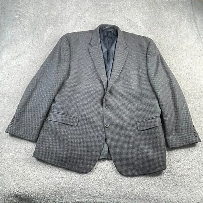 Chaqueta Lauren Ralph Lauren LRL Para Hombre 50R Gris Marrón Pata de Gallo Lana Cachemira Foto 1 de 4